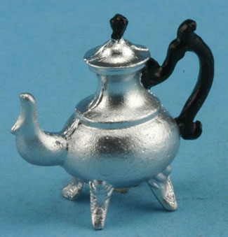 Dollhouse Miniature Silver Coffee Pot